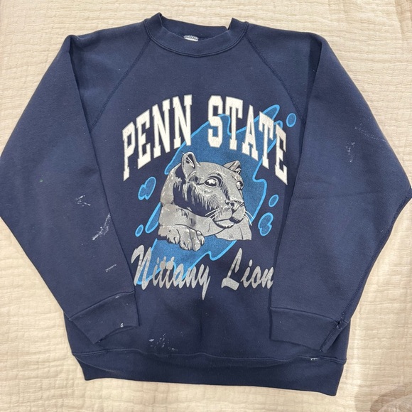 🏈 Vintage Penn State Nittany Lions Sweatshirt – Discus Athletic – Navy Blue - Picture 1 of 6